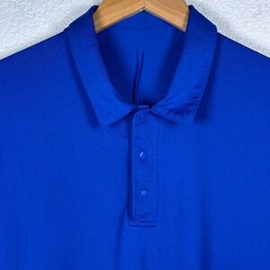 Lululemon Evolution Short-Sleeve‎ Polo Shirt Royal Blue Performance Golf Medium
